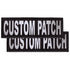 Personalized reflective text patches with hook backing for dog vest, harness or collar