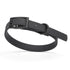 Black dog collar with black buckle and D-ring, made from waterproof Biothane, x-small