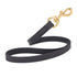 20in traffic lead with brass snap hook, Black