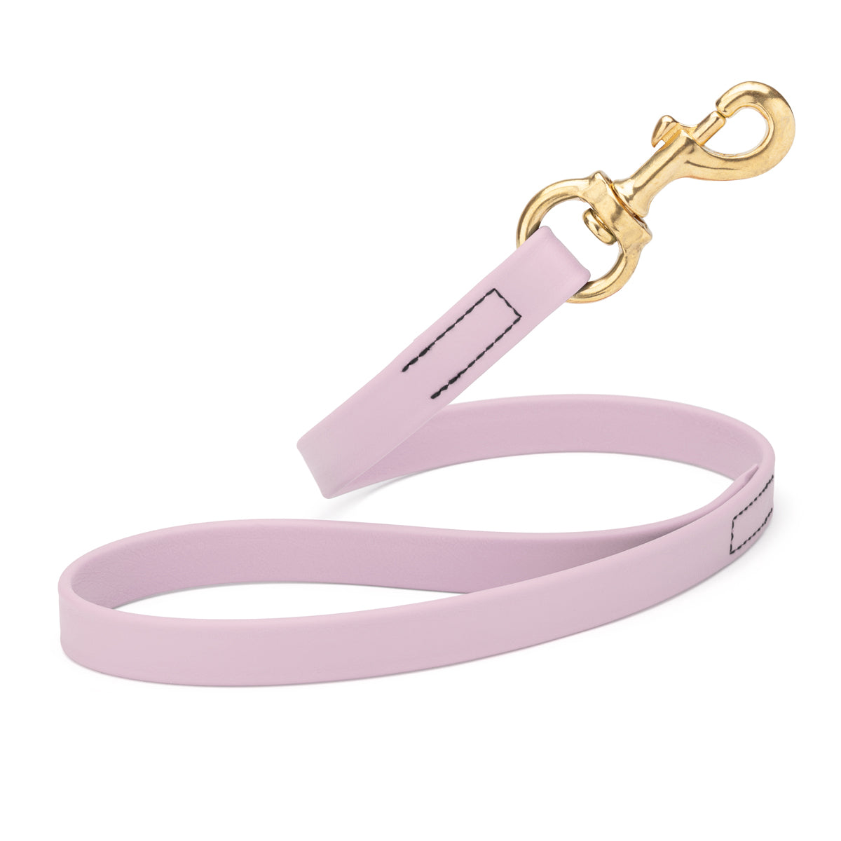 20in traffic lead with brass snap hook, Pastel Purple