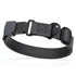 Black Biothane dog collar with black Herm Sprenger buckle and metal D-ring, waterproof and adjustable