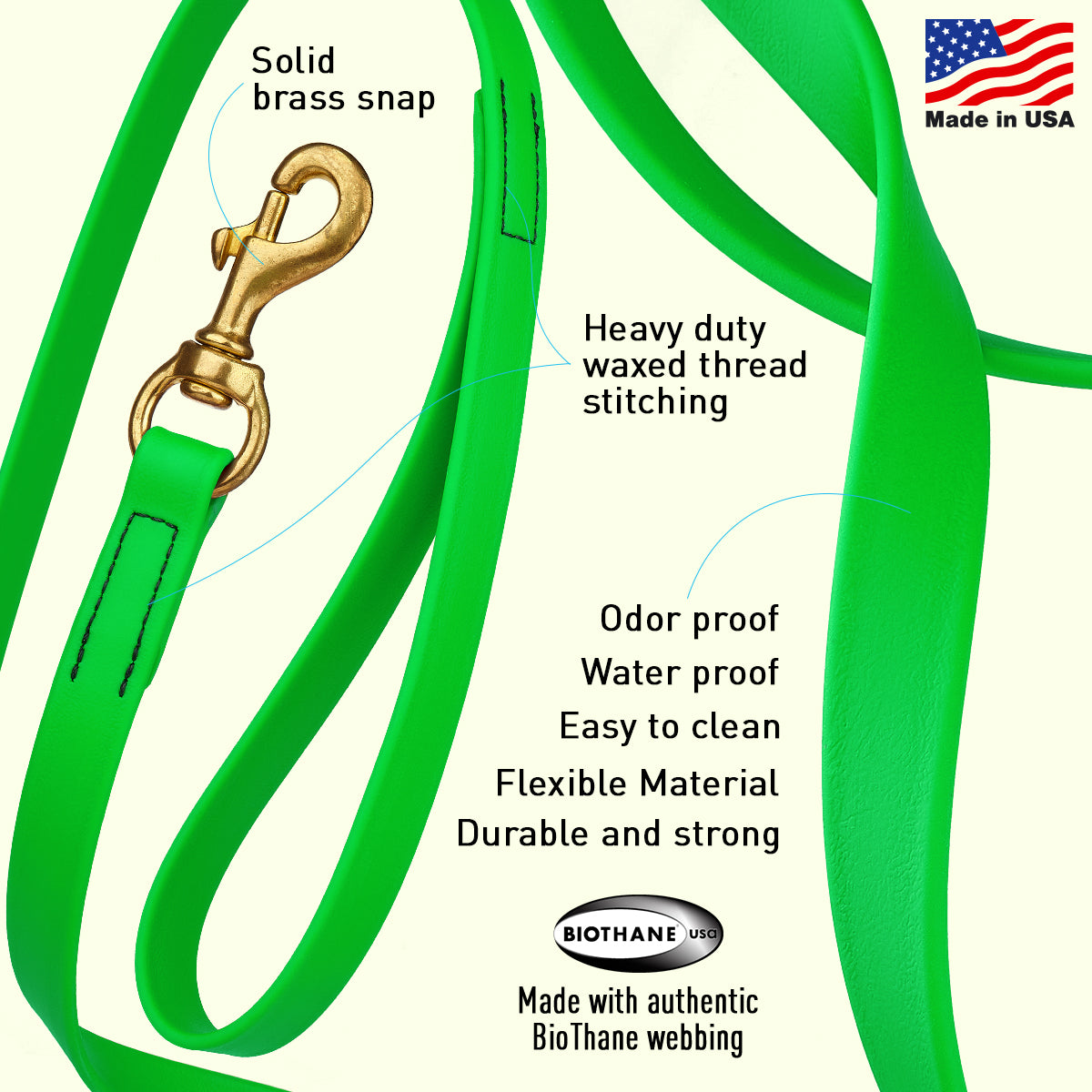 Biothane Working Dog Lead 4ft