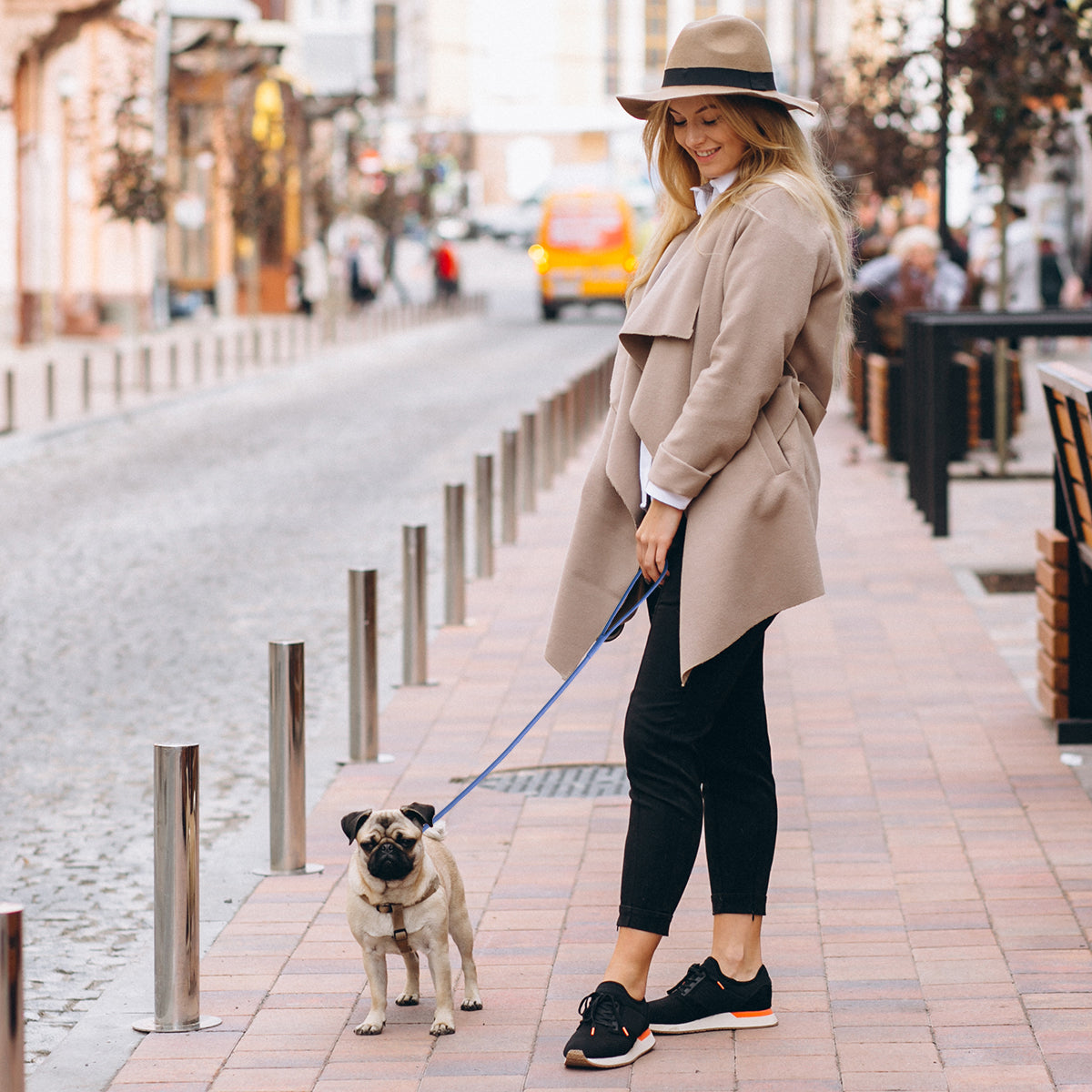 Dogline Soft Leather Round Dog Leash