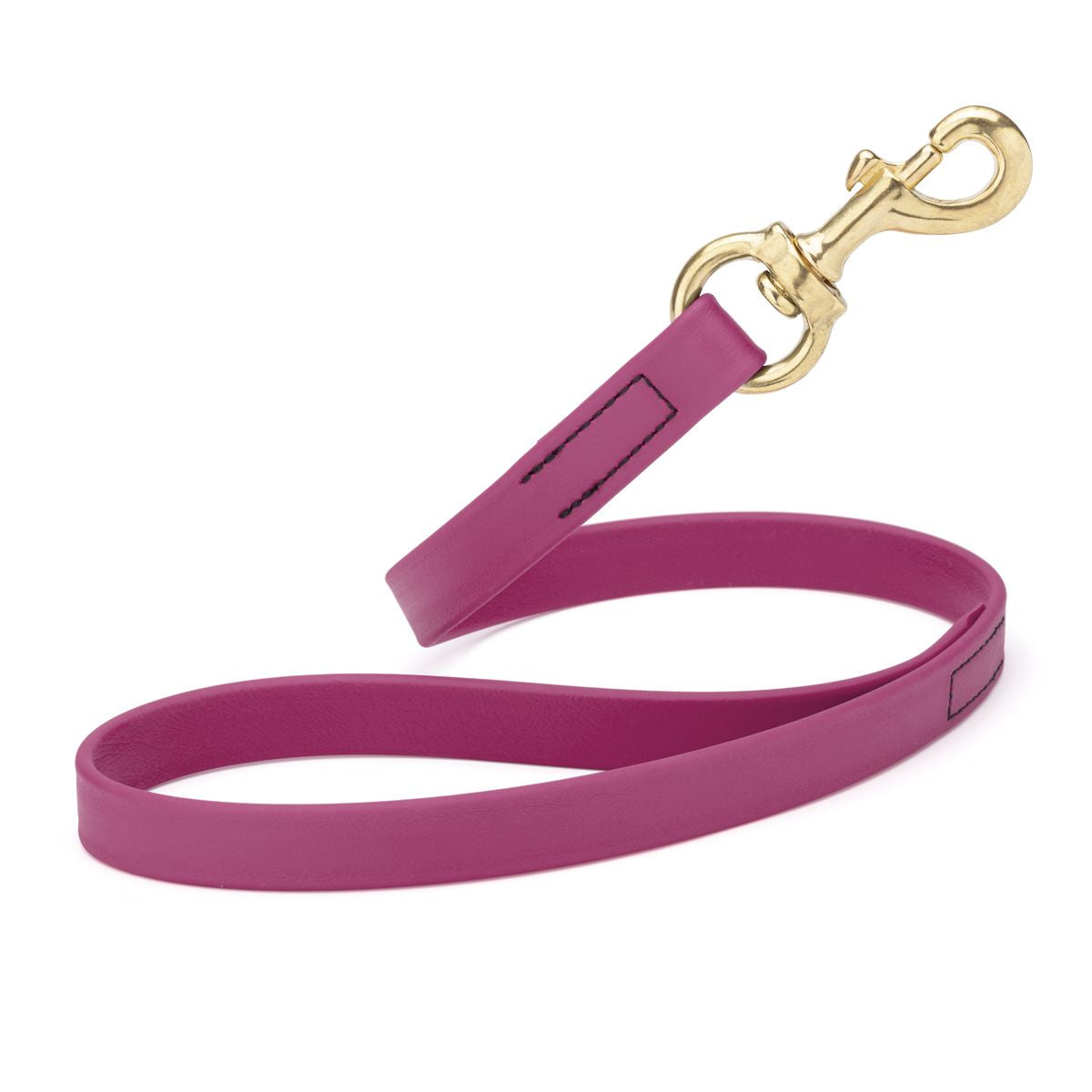 20in traffic lead with brass snap hook, Magenta Pink