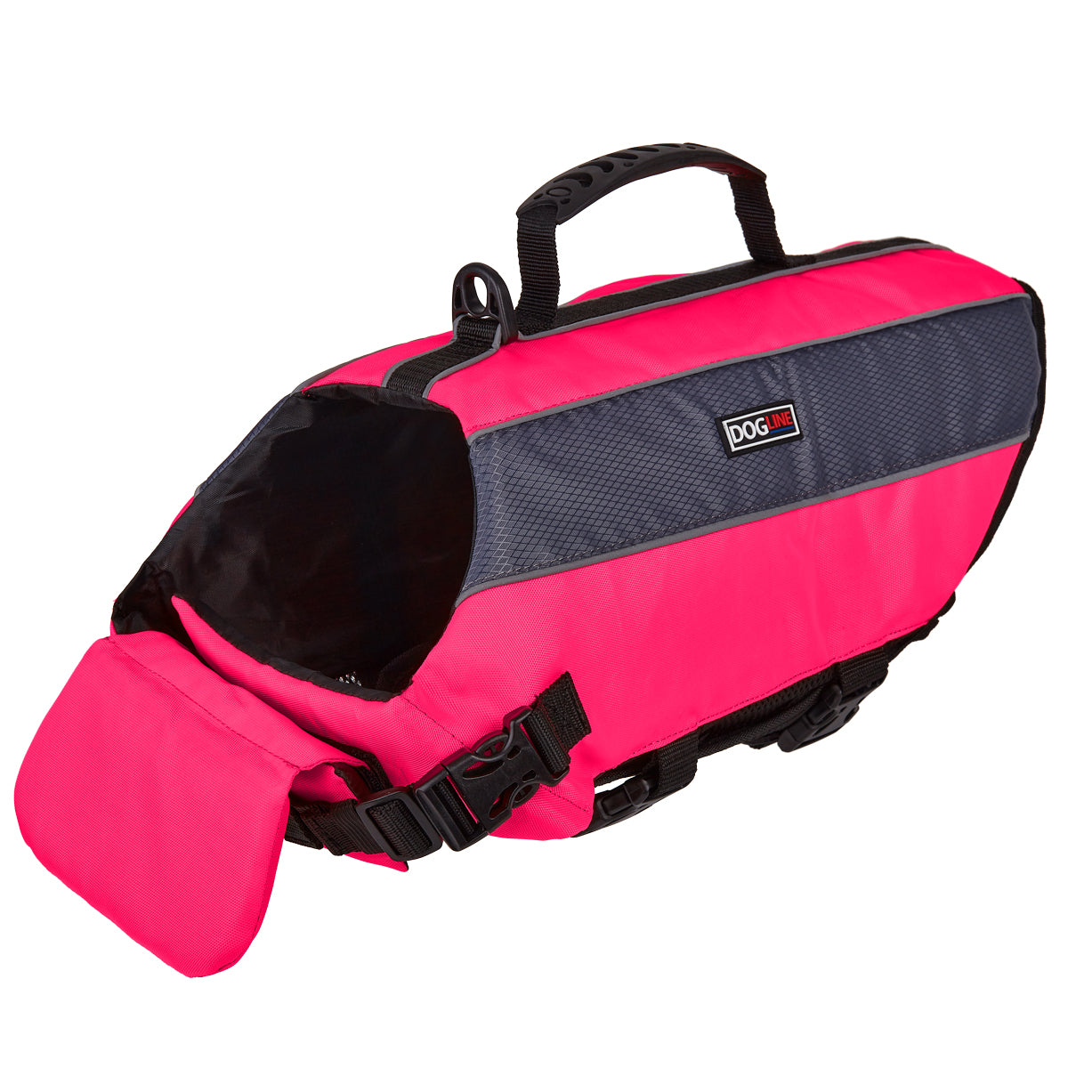 Pink dog life vest