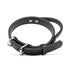 Working dog collar with built-in handle and stainless steel hardware, made from Biothane, 1 1/4 inches wide
