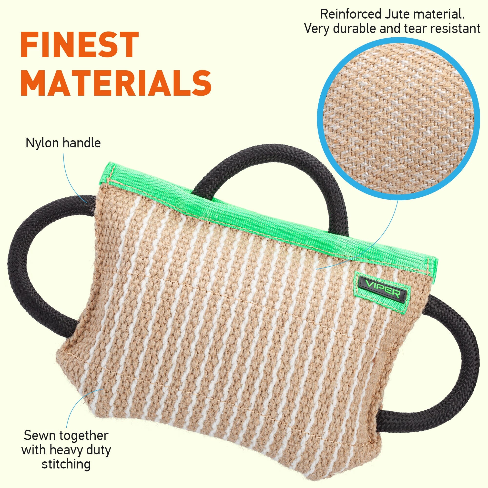 Viper Jute Bite Pillow