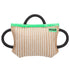 Jute bite pillow for dogs with three handles