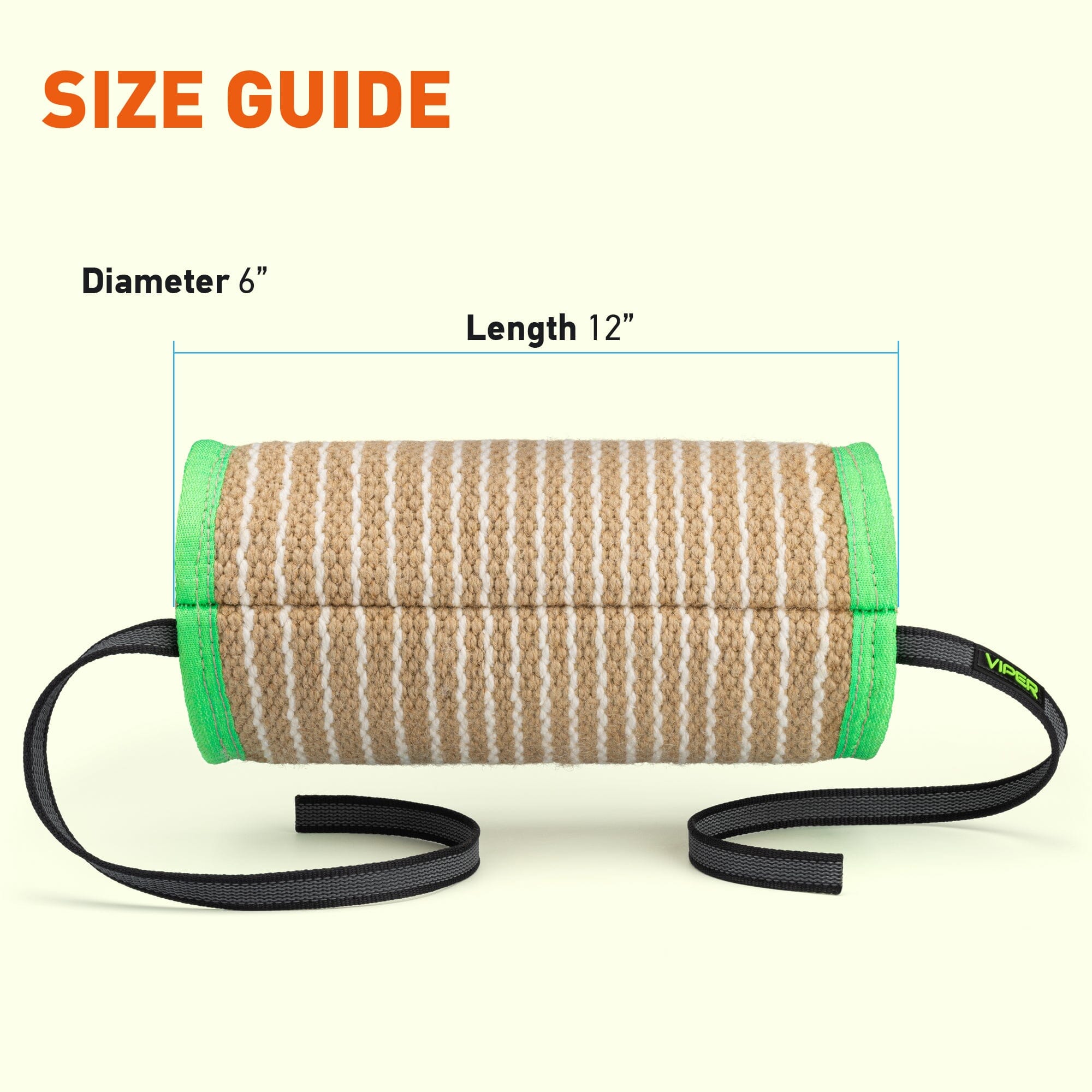 Viper Jute Cylinder Shape Soft Bite Roll