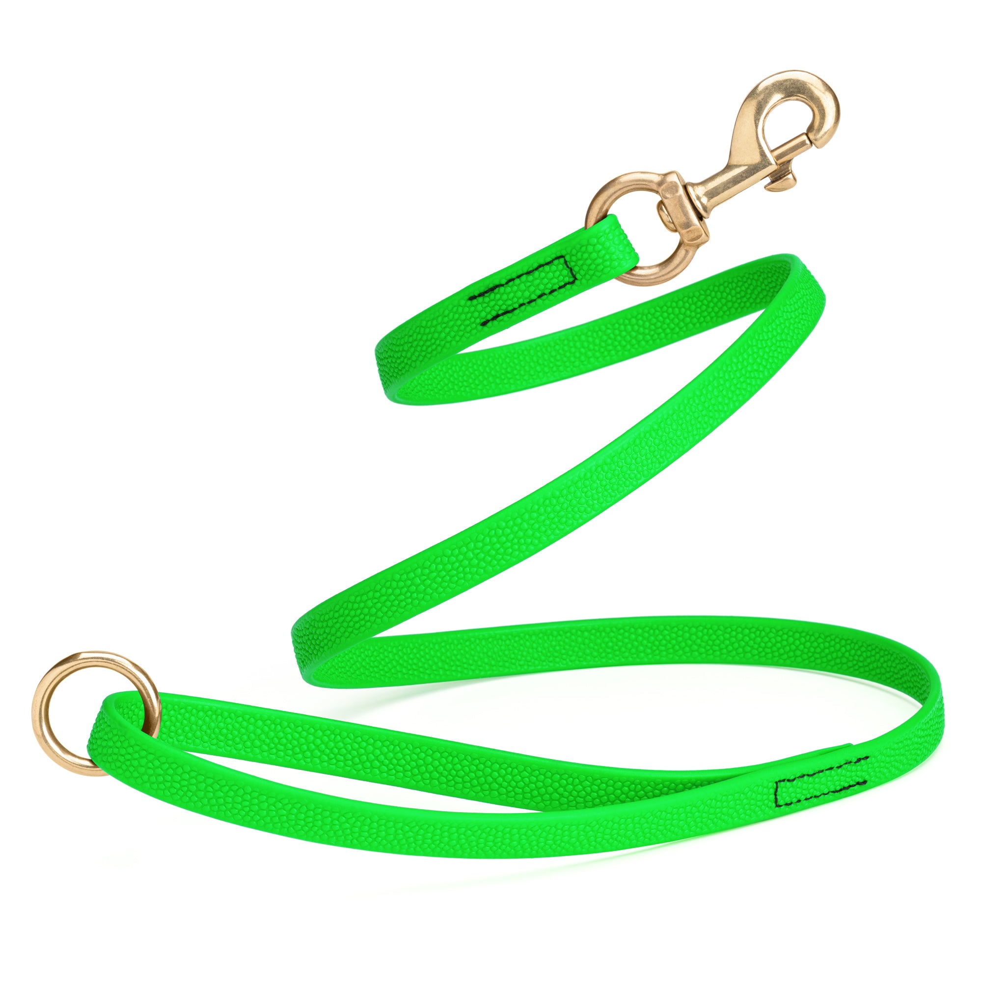 Viper Pebble Emboss BioThane Dog Leash with Solid Brass Hardware