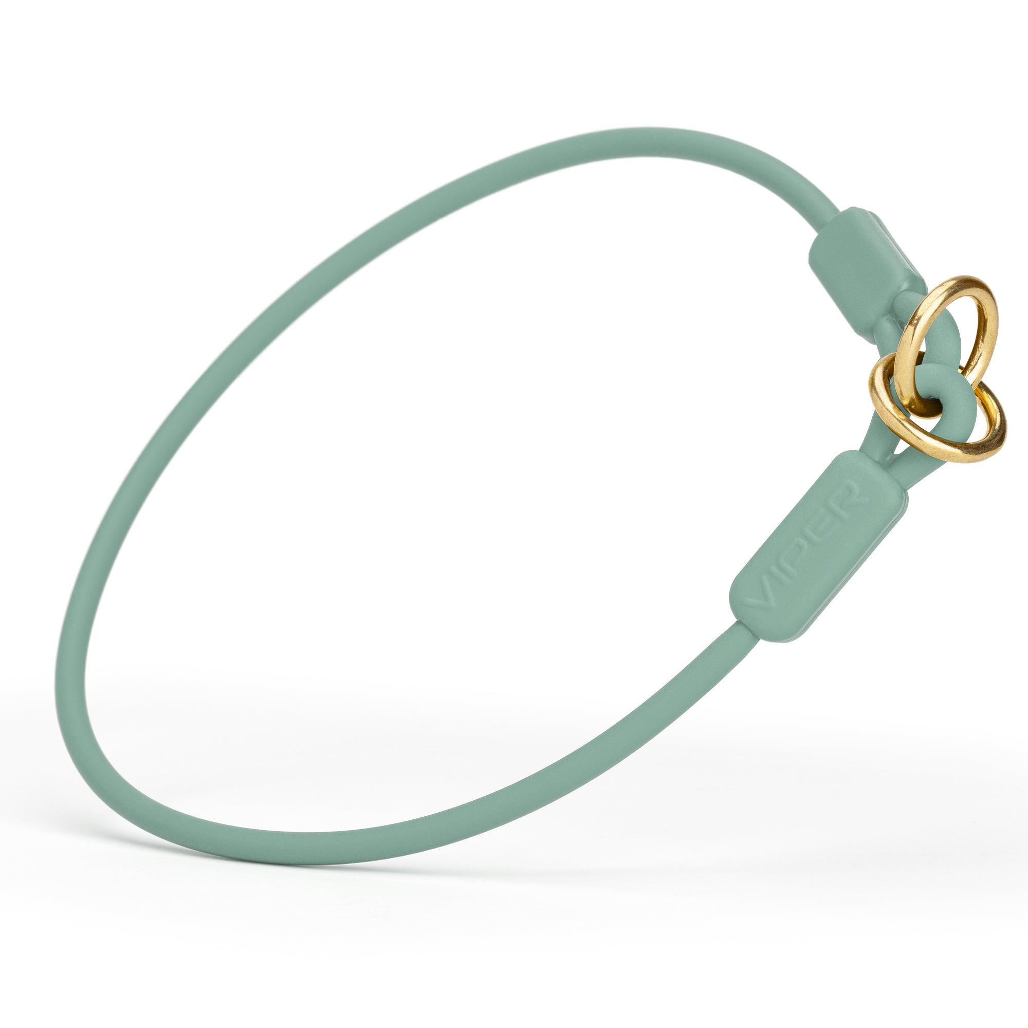 Viper Round Biothane Slip Collar with Brass Hardware