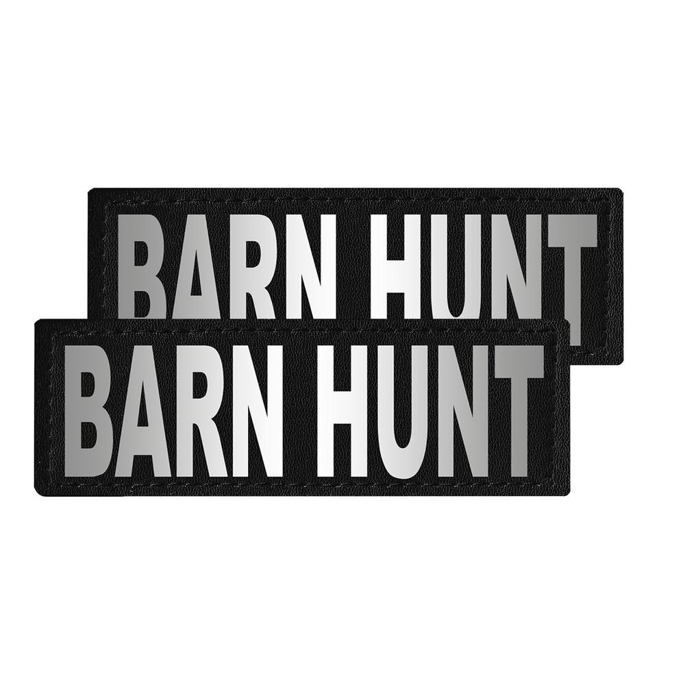 Barn Hunt reflective patches with hook backing for dog harness, dog vest or dog collar