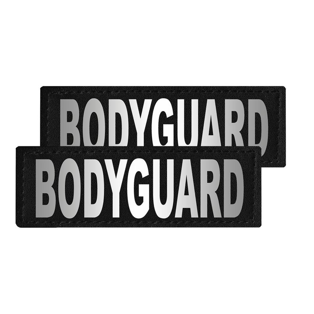 Bodyguard reflective patches with hook backing for dog harness, dog vest or dog collar