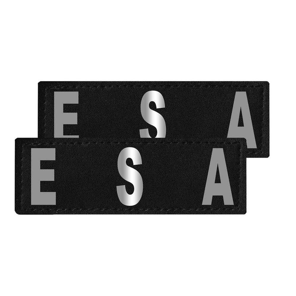 ESA reflective patches with hook backing for dog harness, dog vest or dog collar