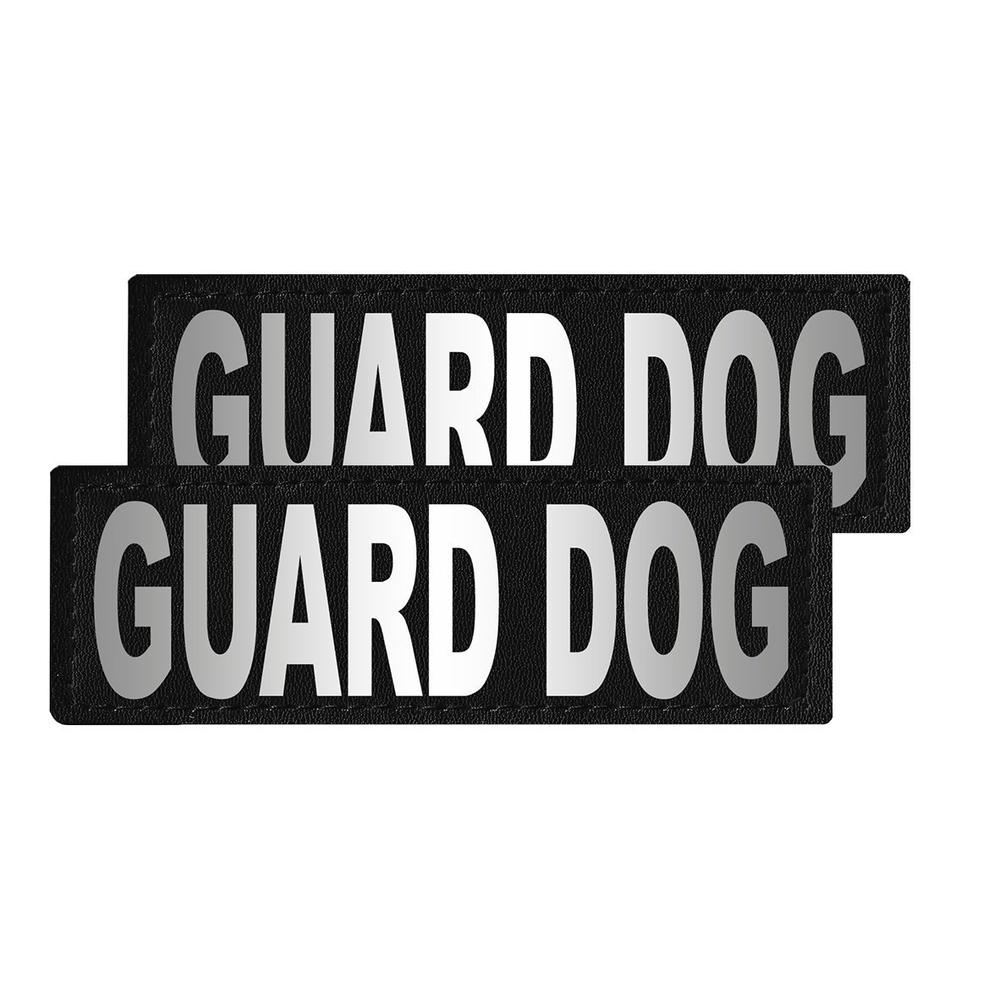 Guard Dog reflective patches with hook backing for dog harness, dog vest or dog collar