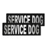 Service Dog reflective patches with hook backing for dog harness, dog vest or dog collar