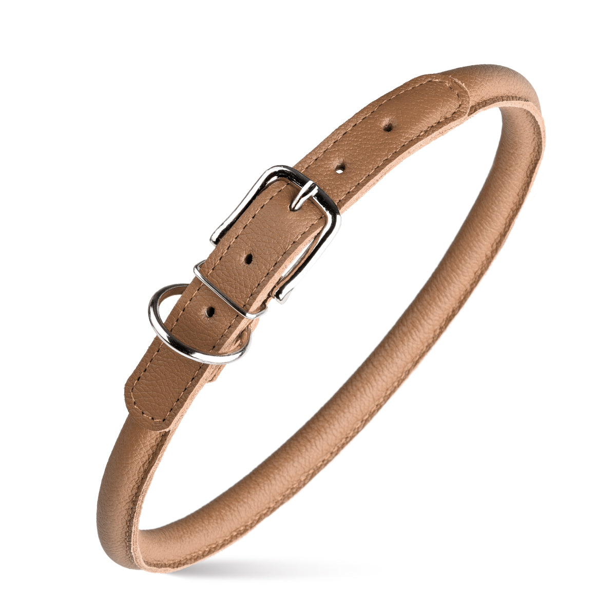 Dogline Soft Leather Round Collar