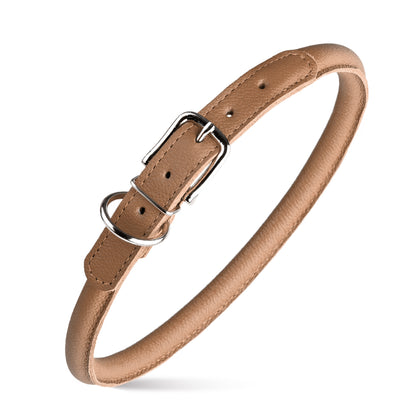 Dogline Soft Leather Round Collar