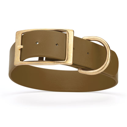 Viper Biothane Waterproof Collar - Brass Hardware - Size XXL, Wide (24 to 28 inches)