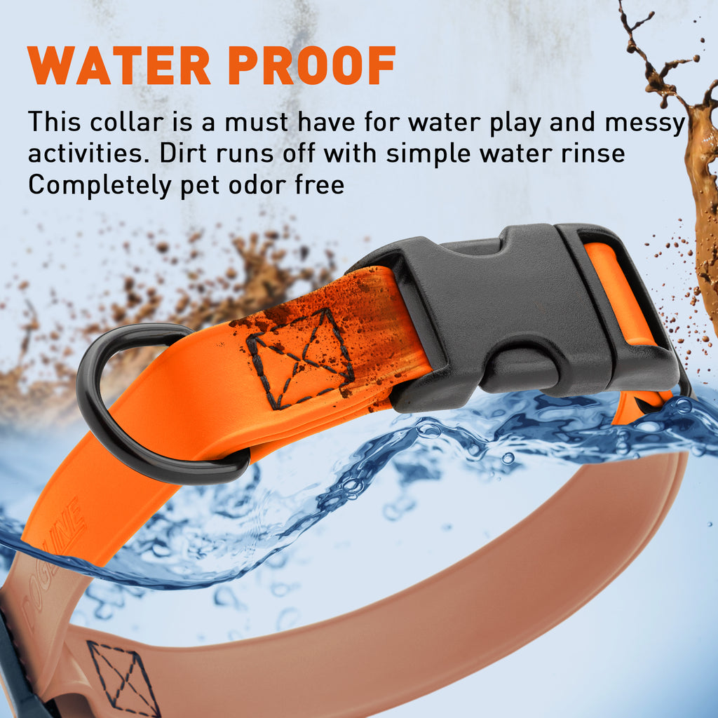 Dogline Biothane Waterproof Dog Collar with Quick Release Buckle