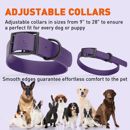 Dogline Biothane Waterproof Collar -  1.5&quot; Wide, Size XXL (24 to 28 inches)