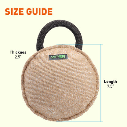 Viper Round Jute Bite Pillow