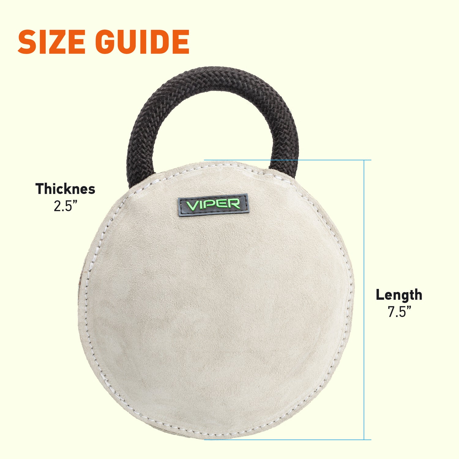 Viper Round Leather Bite Pillow