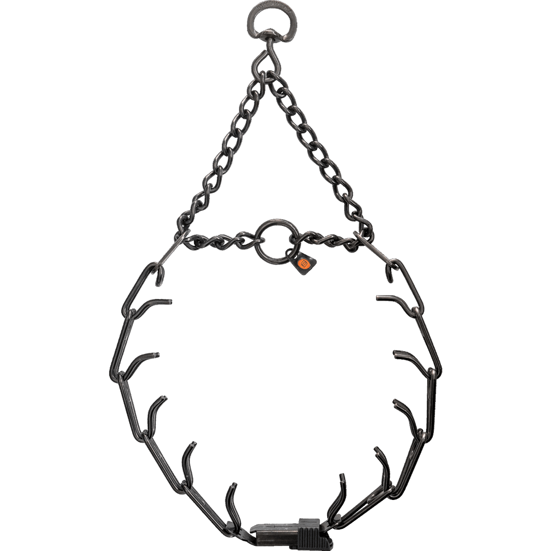 Herm Sprenger - ULTRA-PLUS Training Collar with ClicLock and Assembly Chain - Black Stainless Steel