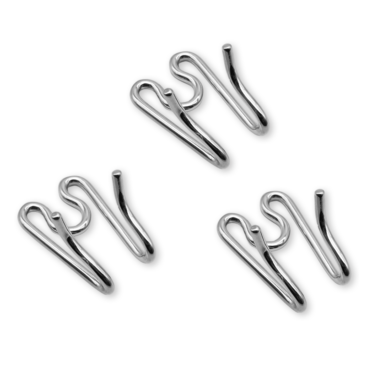 Herm Sprenger - ULTRA-PLUS Training Collar Middle Links for Lengthening (3-Pack) - Chrome