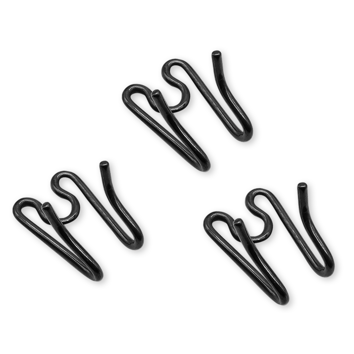 Herm Sprenger - ULTRA-PLUS Training Collar Middle Links for Lengthening (3-Pack) - Black Stainless Steel