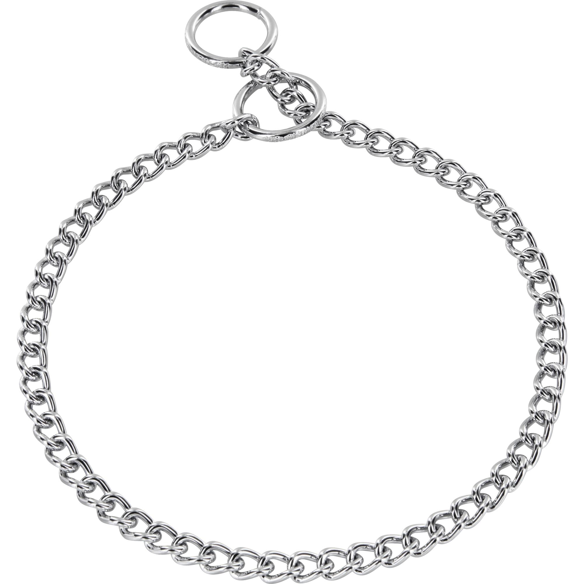 Herm Sprenger - Choke Chain Collar - Round, Narrow Links - Chrome, 3 mm