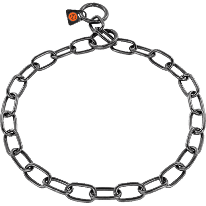 Herm Sprenger - Short Link Fur Saver Collar - Black Stainless Steel