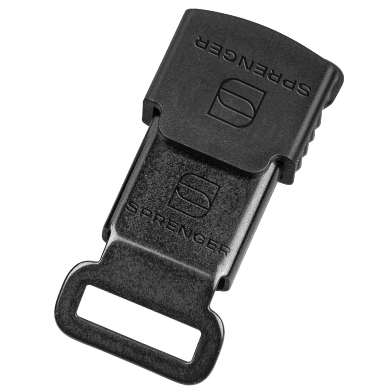 Herm Sprenger - ClicLock Quick Release Buckle for Flat-Style Collars - Black Stainless Steel