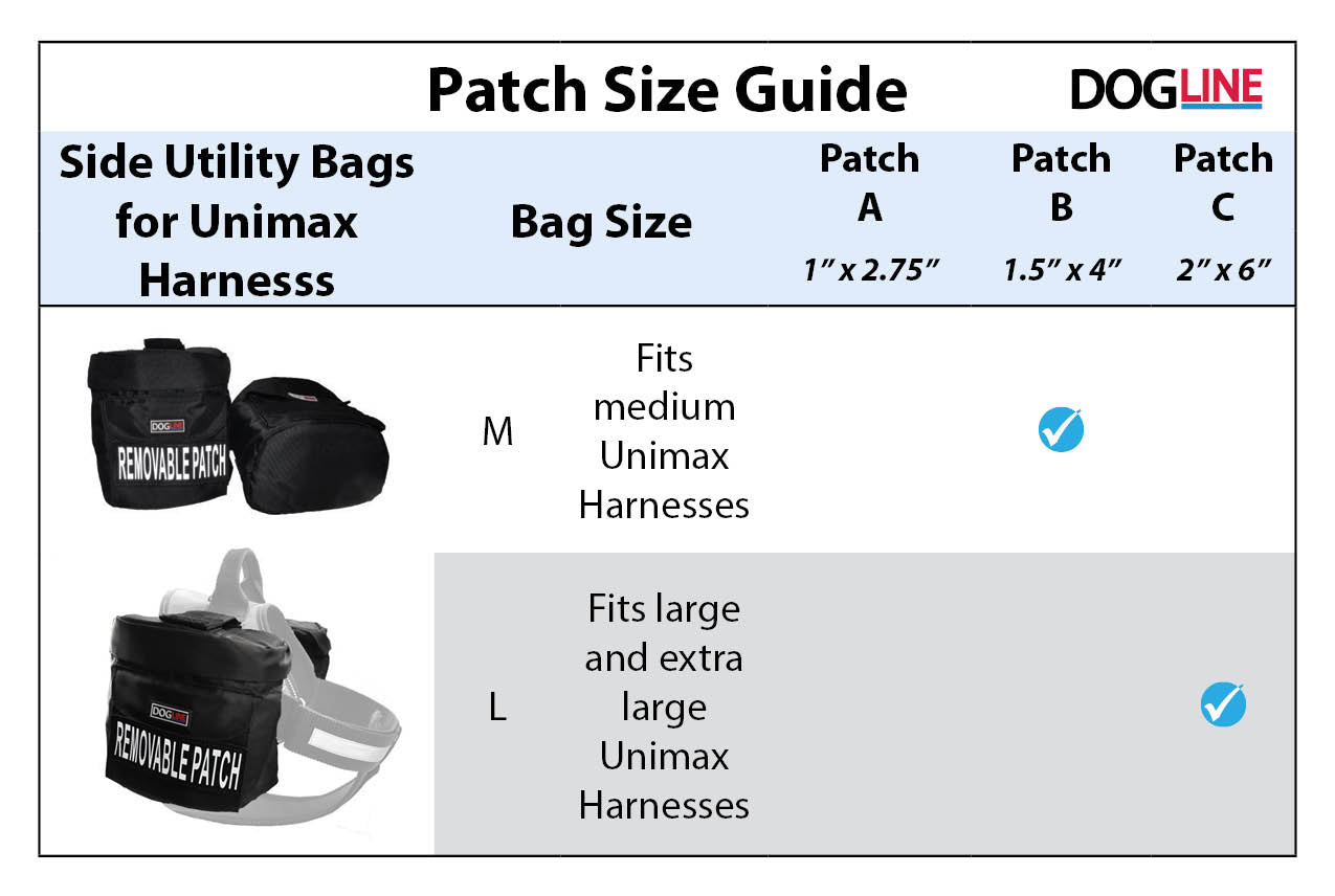 Dogline Removable Side Utility Bags for Unimax Harness