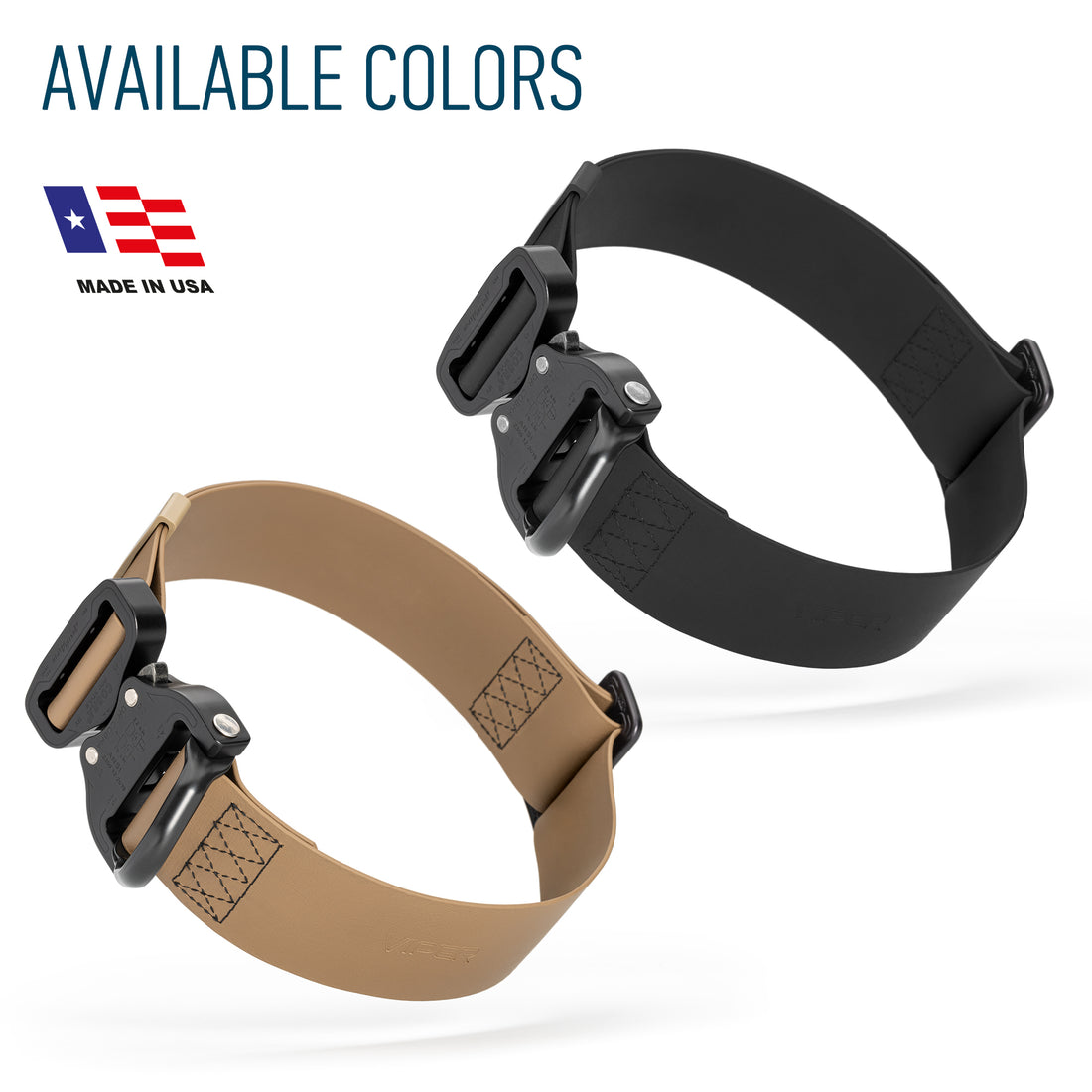 Biothane collars for dogs with Cobra buckle, waterproof and odor resistant, black and brown colors availabe