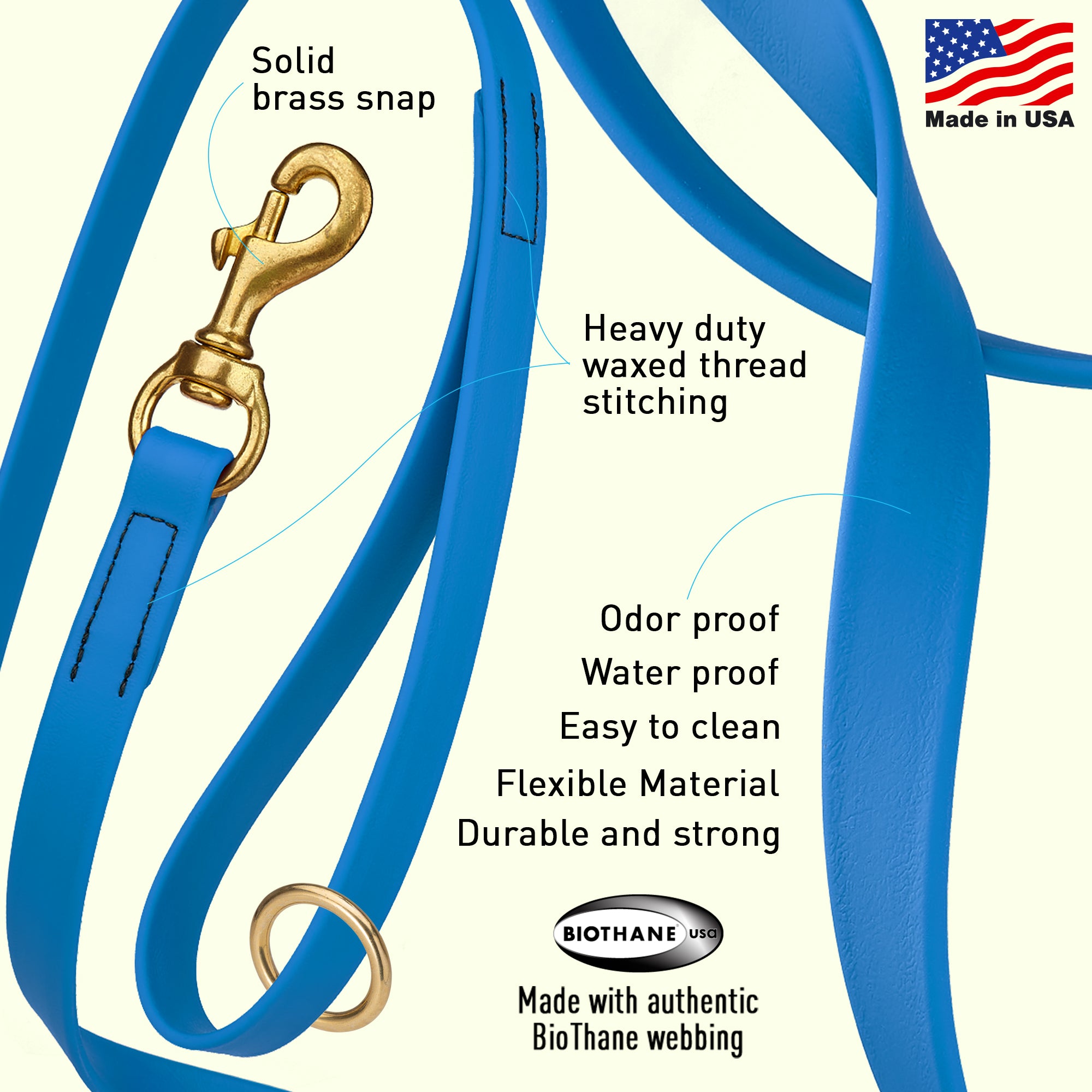 Biothane Working Dog Lead 6ft