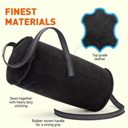 Viper Leather Cylinder Shape Soft Bite Roll