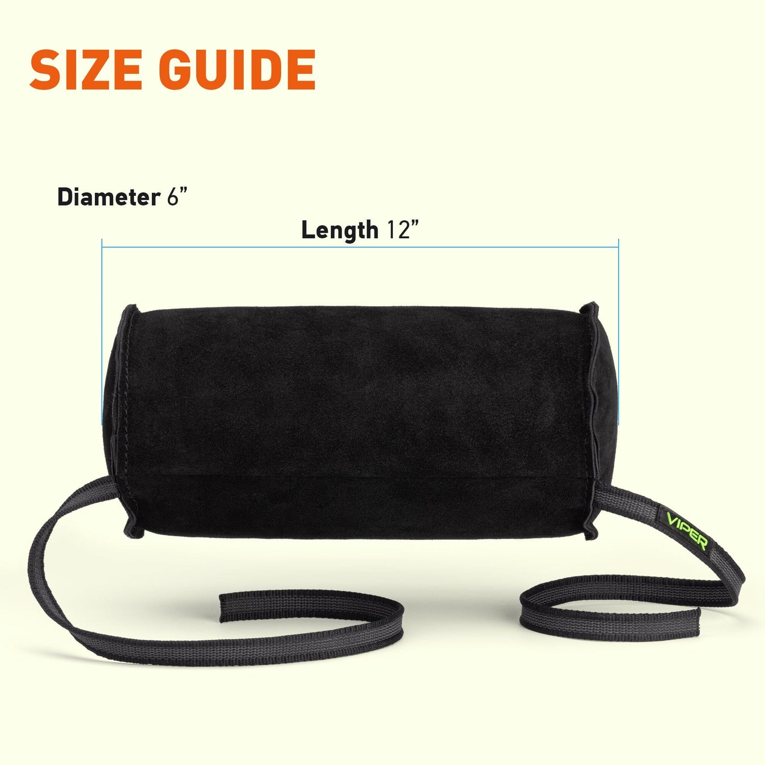 Viper Leather Cylinder Shape Soft Bite Roll