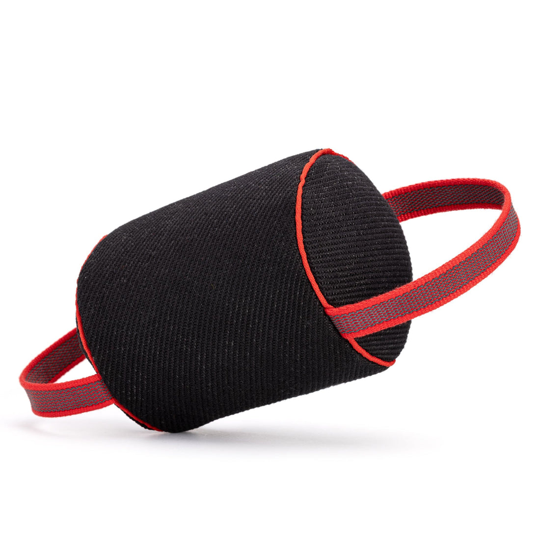 6 inches bite pillow for puppies and young dogs, made from French linen, with two handles