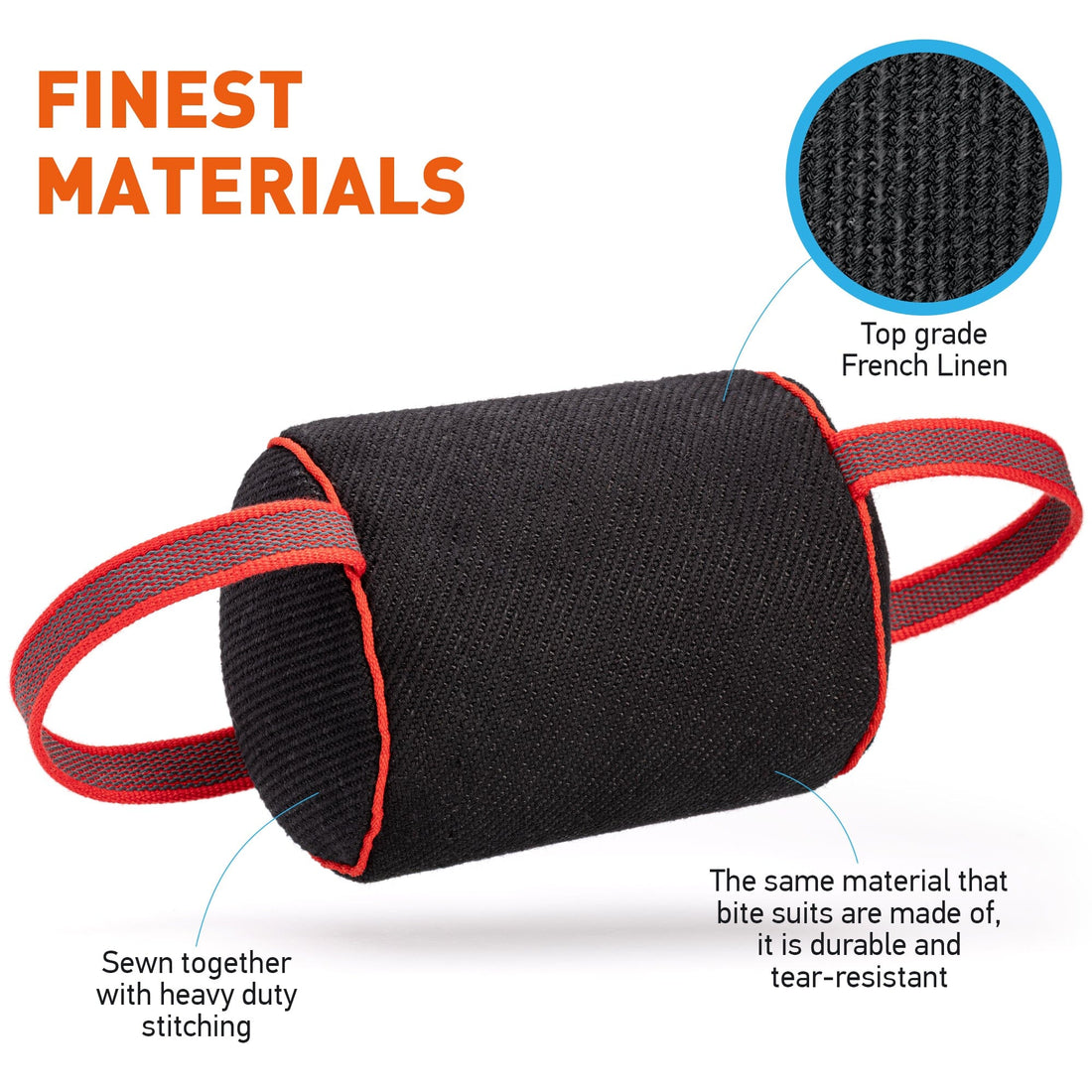 Viper French Linen Cylinder Mini Bite Roll