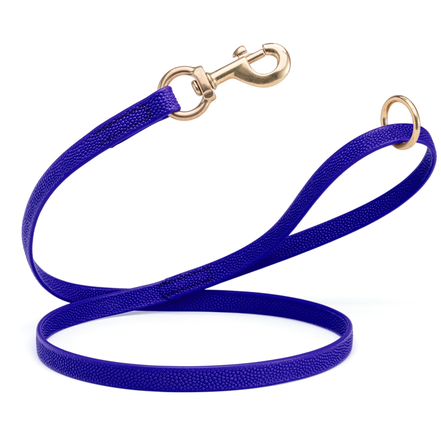 Viper Pebble Emboss BioThane Dog Leash with Solid Brass Hardware
