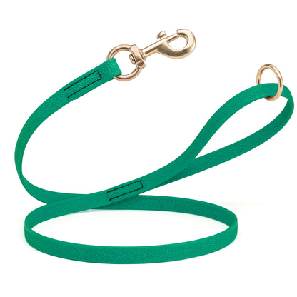 Viper Pebble Emboss BioThane Dog Leash with Solid Brass Hardware