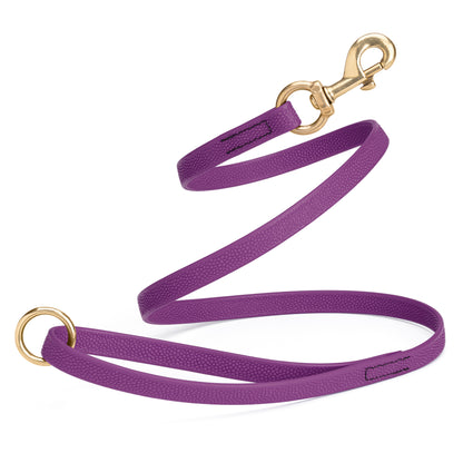 Viper Pebble Emboss BioThane Dog Leash with Solid Brass Hardware