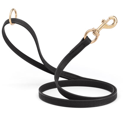 Viper Pebble Emboss BioThane Dog Leash with Solid Brass Hardware