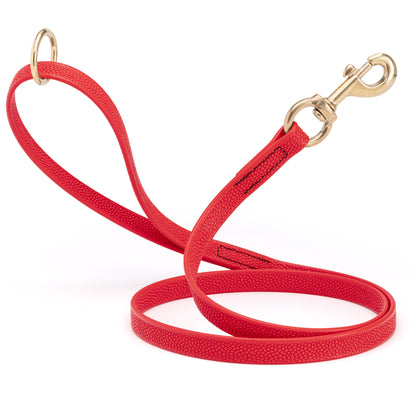 Viper Pebble Emboss BioThane Dog Leash with Solid Brass Hardware