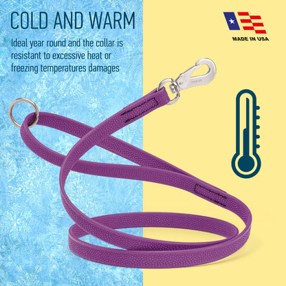 Viper Pebble Emboss Biothane Dog Leash with SPRENGER Stainless Steel Hook