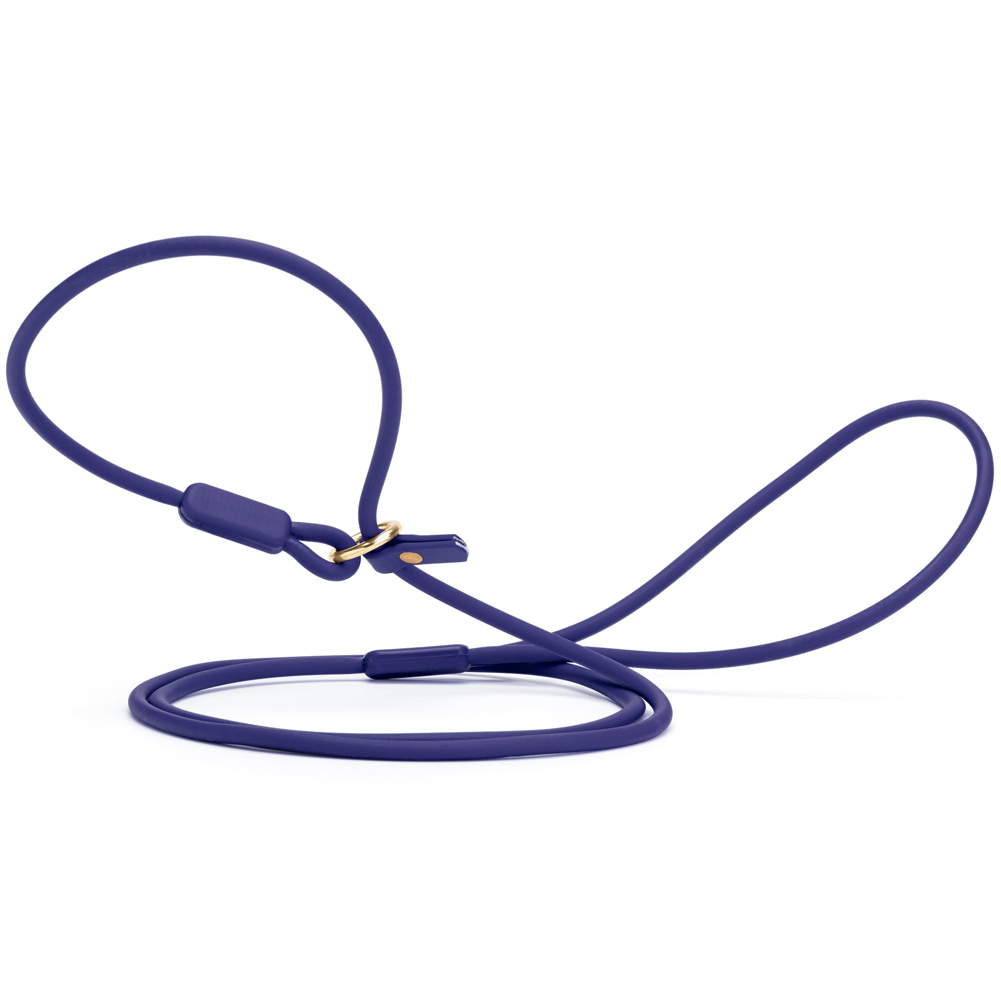 Viper Round Biothane Slip Lead with Brass Hardware