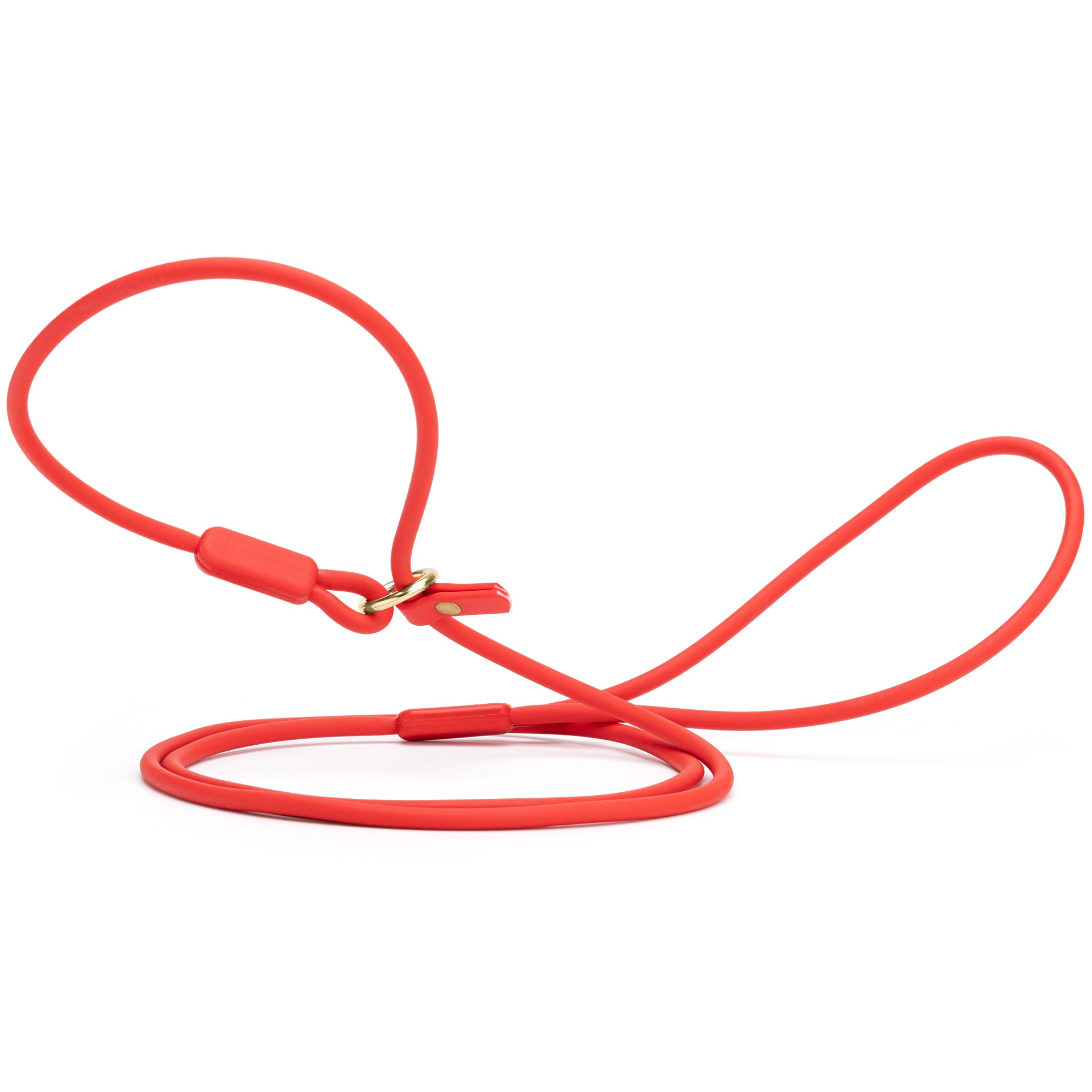 Viper Round Biothane Slip Lead with Brass Hardware