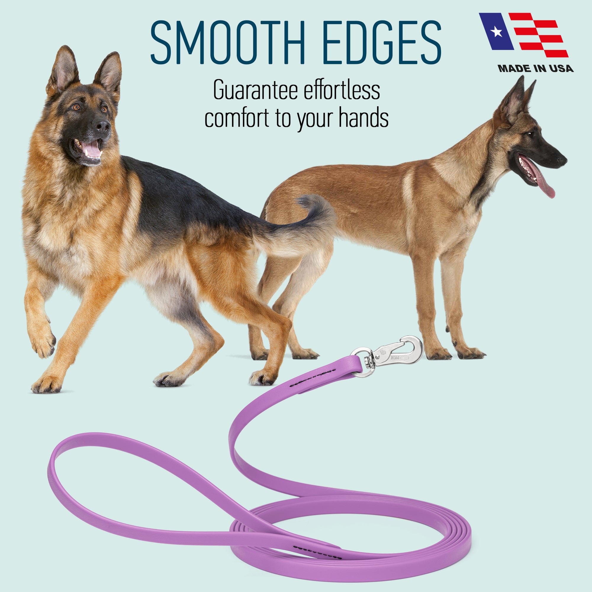 Viper Long Line 10 ft Biothane Dog Lead with SPRENGER Stainless Steel Hook