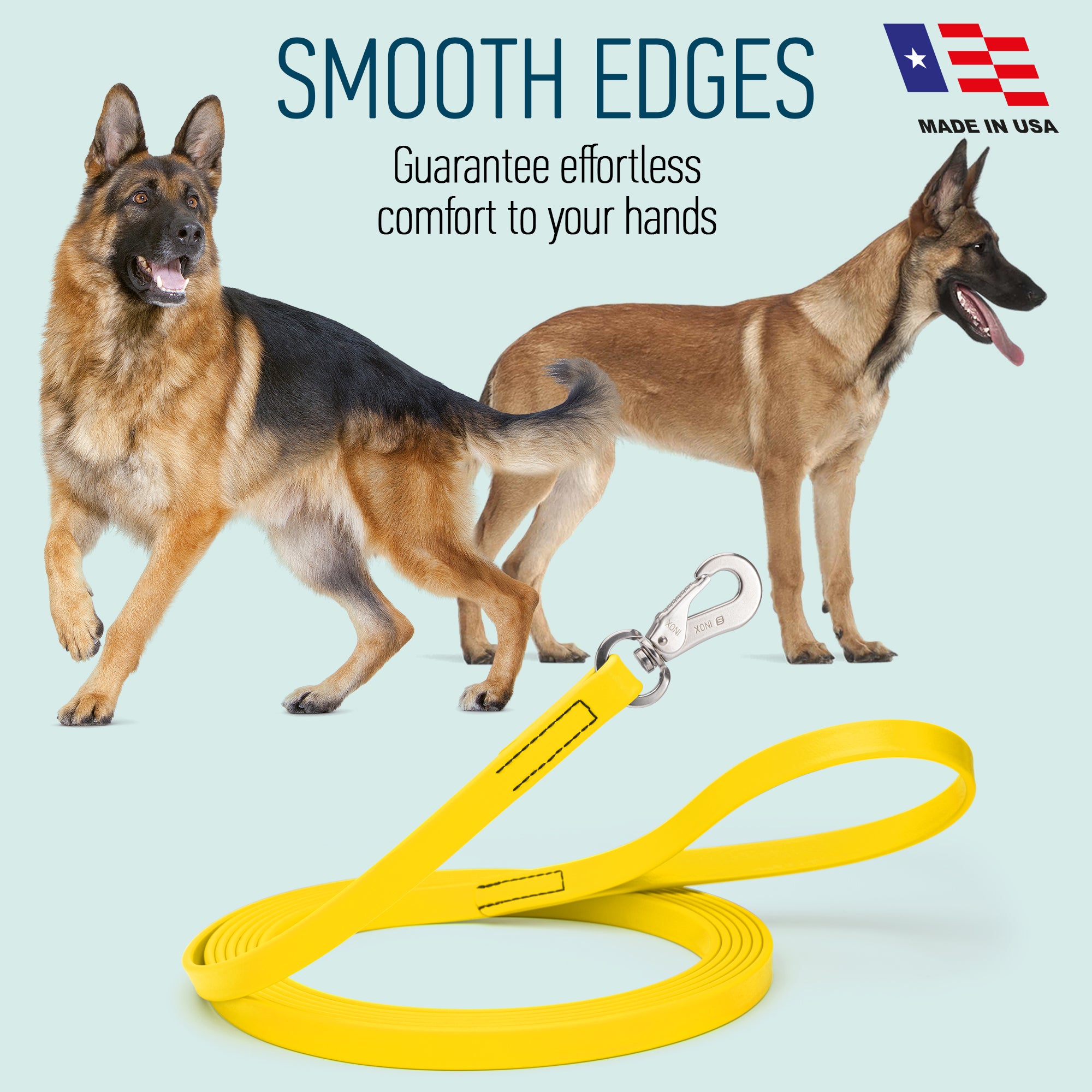 Viper Long Line 20 ft Biothane Dog Lead with SPRENGER Stainless Steel Hook